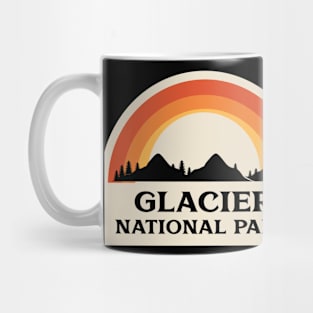 Glacier National Park Retro Mug